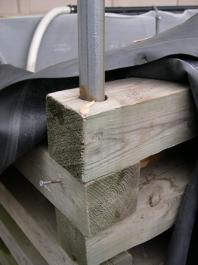 I made this 4 x 8 tank with corner pins so it could be dissasembled