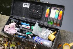 We carry an extensive water quality kit with us - and use it